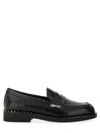 Ash Whisper Studs Black Loafer In Black