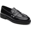 Ash Whisper Leather Loafers In Black