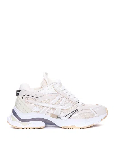 Ash White And Beige Race Trainers