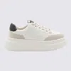 ASH ASH WHITE AND BLACK LEATHER SNEAKERS
