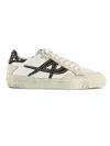 Ash Moonlight Studs Beige White Black Off White Leather Trainers In White