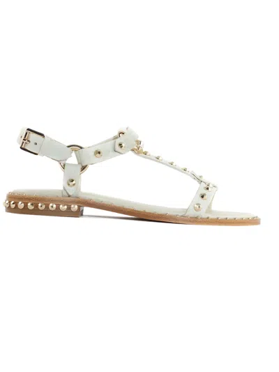 ASH WHITE LEATHER PATSY SANDALS