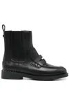 Ash Wings Studs Black Chelsea Boot In Black