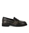 Ash Winona Dark Brown Loafer In Multi