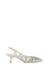 Ash 50mm Leather Pumps In Beige