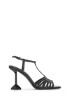 Ash Black Desire Heel Leather Shoes In Black