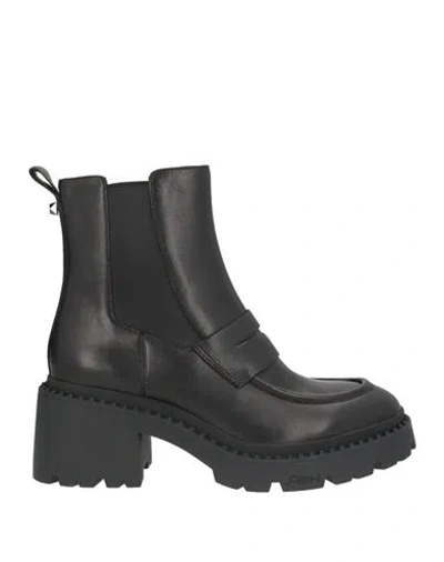 Ash Woman Ankle Boots Black Size 10 Leather