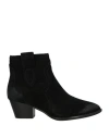 Ash Woman Ankle Boots Black Size 6 Leather