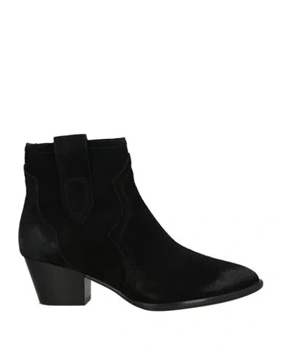 Ash Woman Ankle Boots Black Size 6 Leather