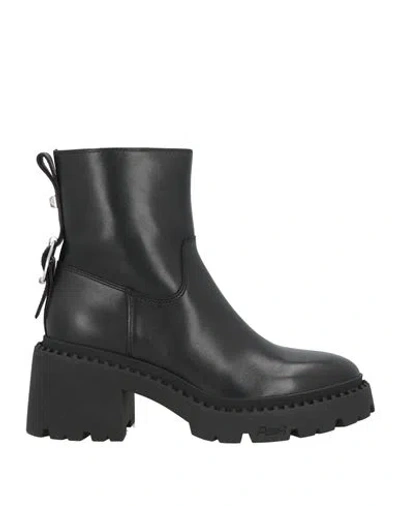 Ash Woman Ankle Boots Black Size 7 Leather