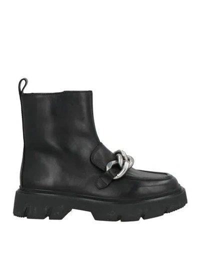 Ash Woman Ankle Boots Black Size 7 Leather