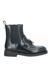 Ash Woman Ankle Boots Black Size 8 Calfskin In Black