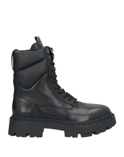 ASH ASH WOMAN ANKLE BOOTS BLACK SIZE 5 LEATHER