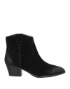 Ash Woman Ankle Boots Black Size 8 Leather