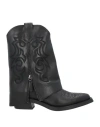 Ash Woman Ankle Boots Black Size 8 Leather