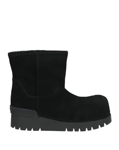 Ash Woman Ankle Boots Black Size 8 Leather