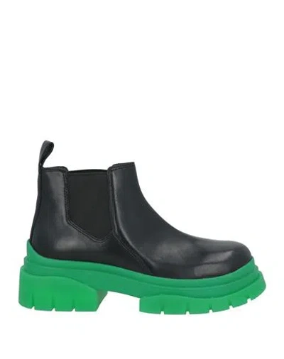 Ash Woman Ankle Boots Black Size 7 Leather