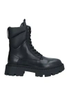 Ash Gotta Black Combat Boot In Black