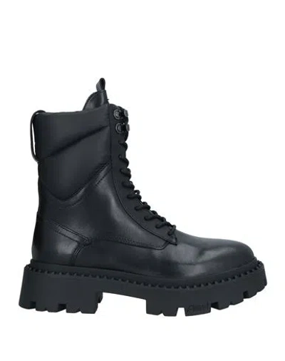 Ash Gotta Black Combat Boot