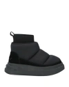 Ash Thick Sole Short Boot In Black