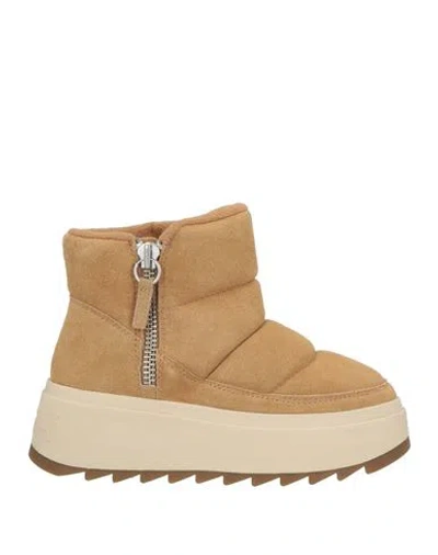 Ash Woman Ankle Boots Camel Size 8 Leather