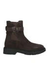 Ash Woman Ankle Boots Charcoal Size 8 Leather In Brown