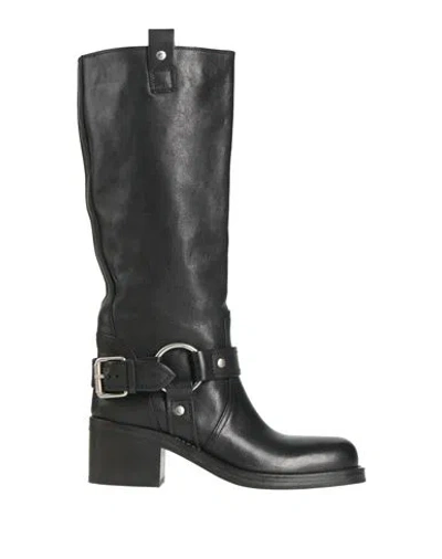 Ash Woman Boot Black Size 6 Calfskin