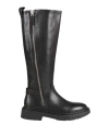 Ash Woman Boot Black Size 8 Leather In Black