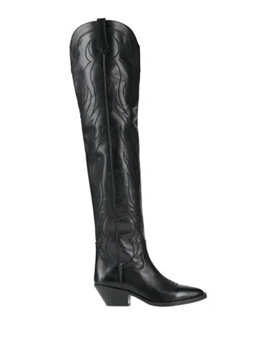 Ash Woman Boot Black Size 8 Leather