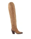 Ash Woman Boot Camel Size 6 Leather In Sand