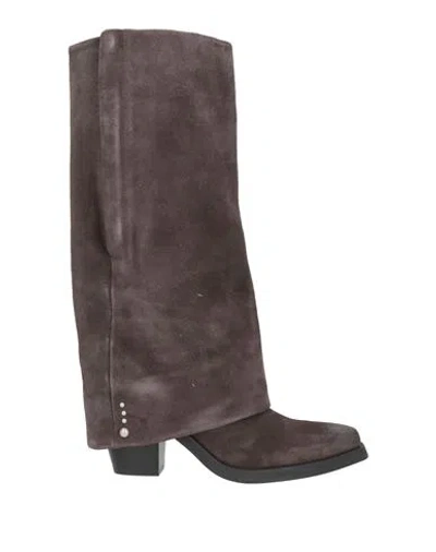 Ash Woman Boot Chocolate Brown Size 7 Leather