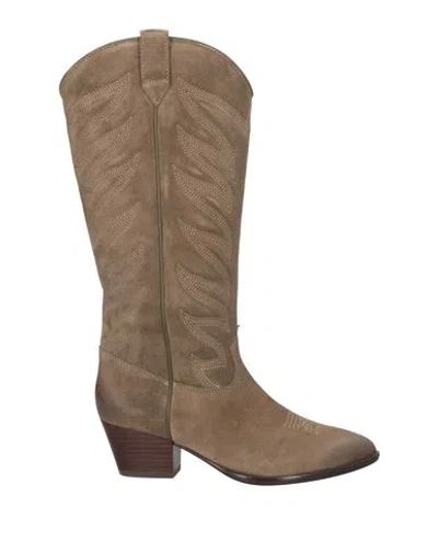 Ash Woman Boot Khaki Size 8 Leather