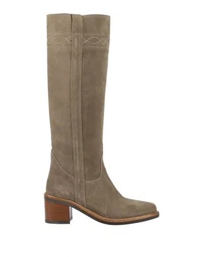 ASH ASH WOMAN BOOT SAGE GREEN SIZE 8 LEATHER