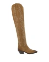 Ash Woman Boot Sand Size 8 Leather In Beige