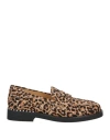 Ash Woman Loafers Beige Size 8 Calfskin