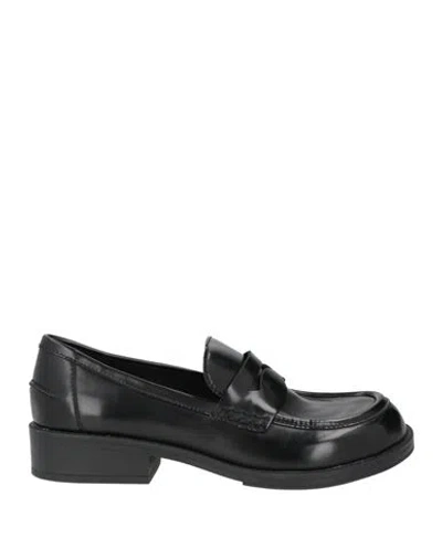 Ash Woman Loafers Black Size 10 Calfskin