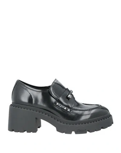 Ash Woman Loafers Black Size 10 Calfskin