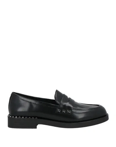 Ash Woman Loafers Black Size 11 Calfskin