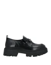 Ash Genial Loafers In Black Leather In Black
