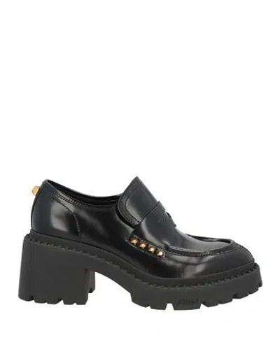 Ash Woman Loafers Black Size 9 Leather