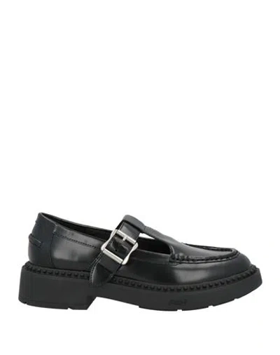 Ash Woman Loafers Black Size 8 Calfskin
