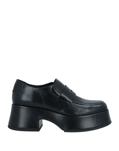 Ash Woman Loafers Black Size 8 Calfskin