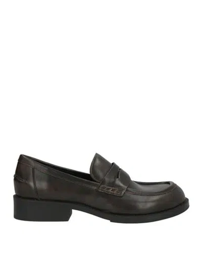 Ash Woman Loafers Black Size 9 Leather