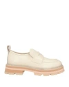 Ash Woman Loafers Off White Size 5 Soft Leather In Off White