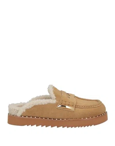 Ash Woman Mules & Clogs Camel Size 6 Leather In Nude