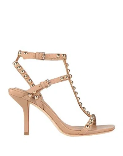Ash Woman Sandals Beige Size 6 Soft Leather