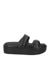 Ash Woman Sandals Black Size 5 Soft Leather