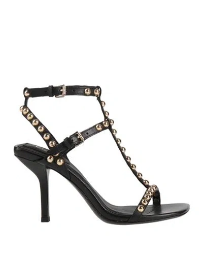 Ash Woman Sandals Black Size 5 Soft Leather