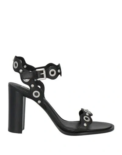 Ash Woman Sandals Black Size 7 Leather