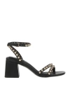 Ash Woman Sandals Black Size 5 Soft Leather
